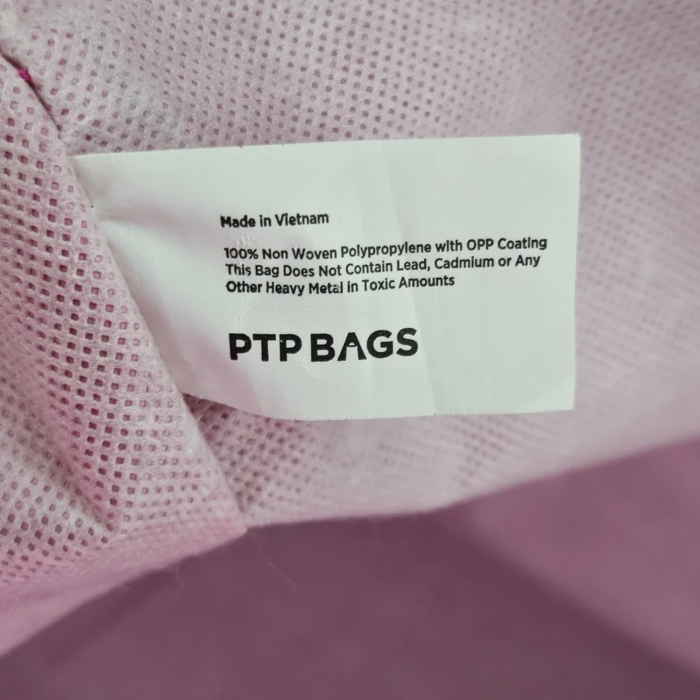 Vera Bradley PTP Bags Large Hot Pink Barbie Shopping Reusable Eco Friendly Tote